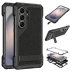 Buy Armor Series: Full-Wrap Metal Case for Samsung Galaxy S with Integrated Kickstand - DAMON at Caseles-Samsung Galaxy S26 Ultra, Black