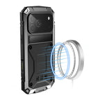 Buy Titanium Metallic Color Magnetic Case for iPhone Case for Magsafe Wireless Charging Case,Howard at Caseles-iPhone 17 Pro Max, Black