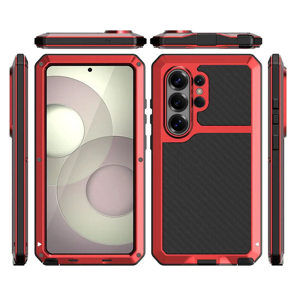 Buy S26 Ultra Metal Case, Waterproof Dustproof Shockproof 3-Proof Cover, Wireless Charging & Heat Dissipation Armor for Samsung S26 Ultra 5G - JONAH at Caseles-Samsung Galaxy S26 Ultra, Black