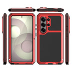 Buy S26 Ultra Metal Case, Waterproof Dustproof Shockproof 3-Proof Cover, Wireless Charging & Heat Dissipation Armor for Samsung S26 Ultra 5G - JONAH at Caseles-Samsung Galaxy S26 Ultra, Black