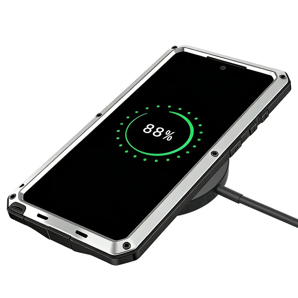 Buy S26 Ultra Metal Case, Waterproof Dustproof Shockproof 3-Proof Cover, Wireless Charging & Heat Dissipation Armor for Samsung S26 Ultra 5G - JONAH at Caseles-Samsung Galaxy S26 Ultra, Black
