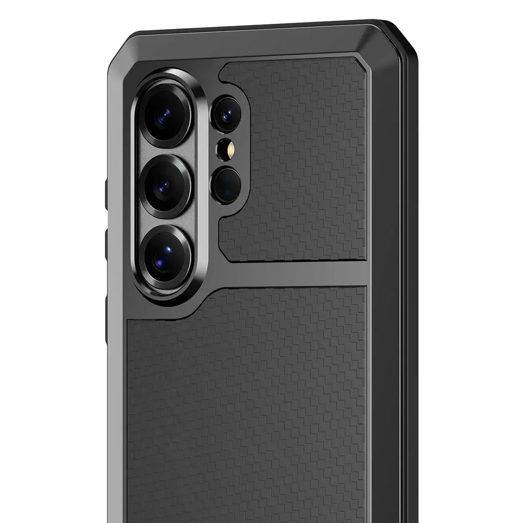 Buy S26 Ultra Metal Case, Waterproof Dustproof Shockproof 3-Proof Cover, Wireless Charging & Heat Dissipation Armor for Samsung S26 Ultra 5G - JONAH at Caseles-Samsung Galaxy S26 Ultra, Black