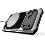 Buy Military Grade Magnetic Case for iPhone 17 Series, Full-Body Armor with Screen Protector, 360° Rotatable Kickstand & Lens Guard - Knox at Caseles-iPhone 17 Pro Max, Black