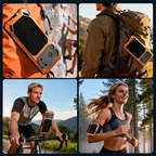 Buy Military Grade Magnetic Case for iPhone 17 Series, Full-Body Armor with Screen Protector, 360° Rotatable Kickstand & Lens Guard - Knox at Caseles-iPhone 17 Pro Max, Black