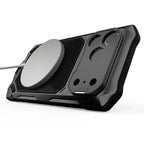 Buy Military Grade Magnetic Case for iPhone 17 Series, Full-Body Armor with Screen Protector, 360° Rotatable Kickstand & Lens Guard - Knox at Caseles-iPhone 17 Pro Max, Black