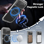 Buy 360° Rotatable Magnetic Stand Case | Full-Body Protection, Lens Guard & Wireless Charging Support - Stark at Caseles-iPhone 17 Pro Max, Orange
