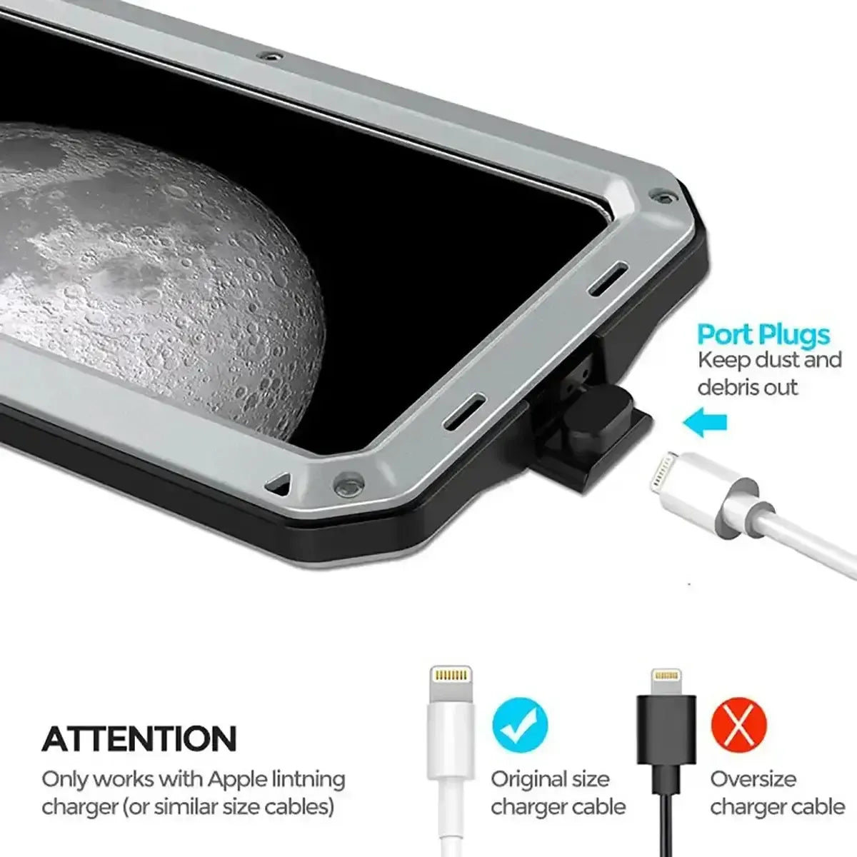 Buy Classic Full Body Metal Armor Phone Case, with Screen Protector, Heavy Duty Defender Shockproof Case - TADDEO at Caseles-iPhone 17 Pro Max, Taddeo-Black