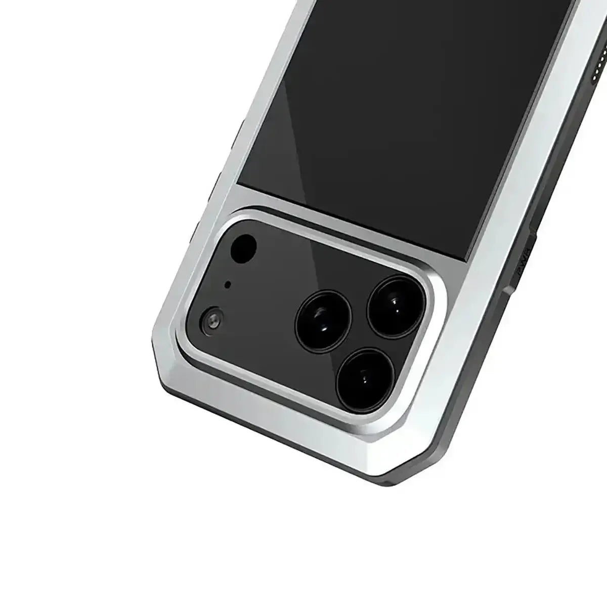Buy Classic Full Body Metal Armor Phone Case, with Screen Protector, Heavy Duty Defender Shockproof Case - TADDEO at Caseles-iPhone 17 Pro Max, Taddeo-Black