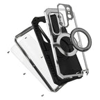 Buy 360° Rotating Magnetic Kickstand Case, Galaxy S26 Full-Body Armor, Integrated Lens Guard & Wireless Charging - TITAN at Caseles-Samsung Galaxy S26 Ultra, Black