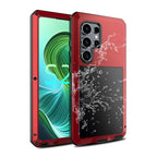 Buy Classic Full Body Metal Armor Phone Case, with Screen Protector, Heavy Duty Defender Shockproof Case - TRAVIS at Caseles-Samsung Galaxy S25 Ultra, Taddeo-Black