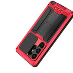 Buy Heavy Duty Metal Case with 360° Full Body Protection, Sliding Camera Cover, Built-in Screen Protector, Shockproof & Dustproof Armor Phone Cover - Wade at Caseles-Samsung Galaxy S25 Ultra, Black